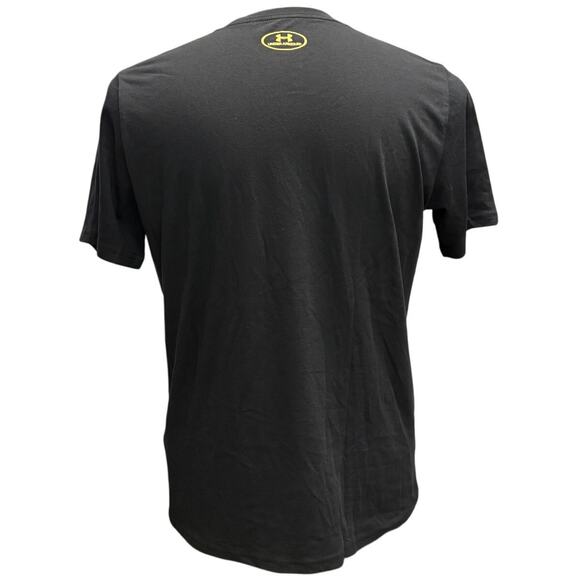 Under Armour Dubai Gold Logo Tee Men’s L Black NWT Style 1345846 - Picture 4 of 8